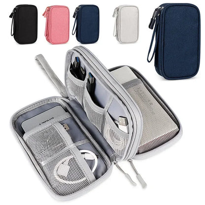 Travel Cable Bag Portable Digital Storage Pouch Charger Data Cable USB Bag Organizer Waterproof Electronic Accessory Storage Bag