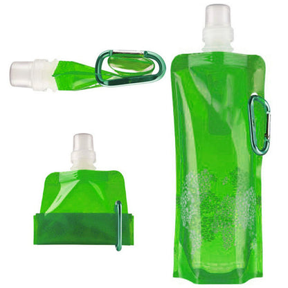 500ml Portable Folding Water Bag Creative Plastic Outdoor Sports Water Bottle Outdoor Sport  Hiking Running Supplies