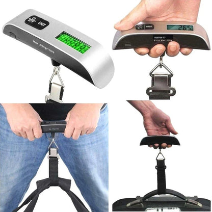 TravelEssens™ Digital LCD Display 110lb/50kg Electronic Luggage Suitcase Travel Scale Baggage Bag Weight Balance Portable Scale Tool